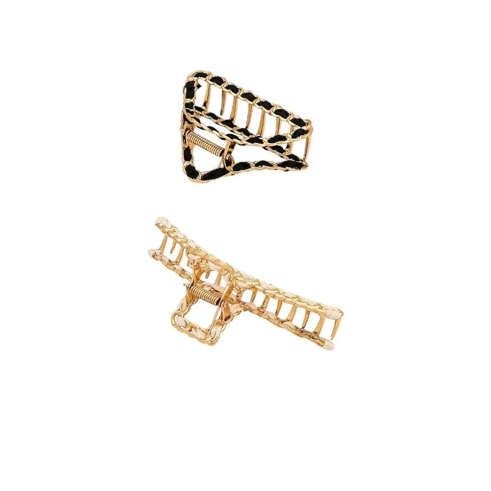 8 Other Reasons Ta Da Clip Set in Gold New Womens Hair Tie